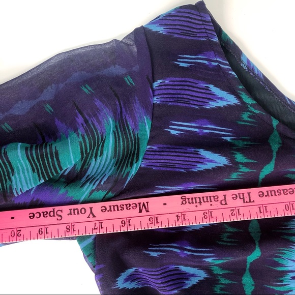 Angie One shoulder IKAT Dress Size Medium - Picture 8 of 8